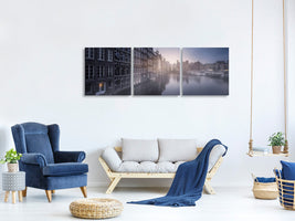 panoramic-3-piece-canvas-print-amsterdam-morning-iii