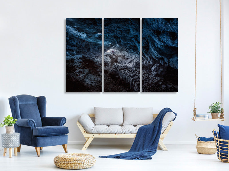 3-piece-canvas-print-exploring-a-fronzen-blue-world