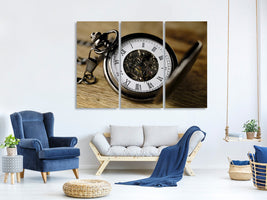 3-piece-canvas-print-retro-clock