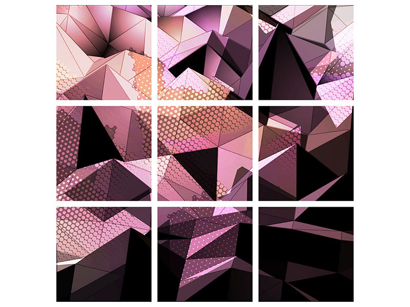 canvas-print-3d-crystal-structure