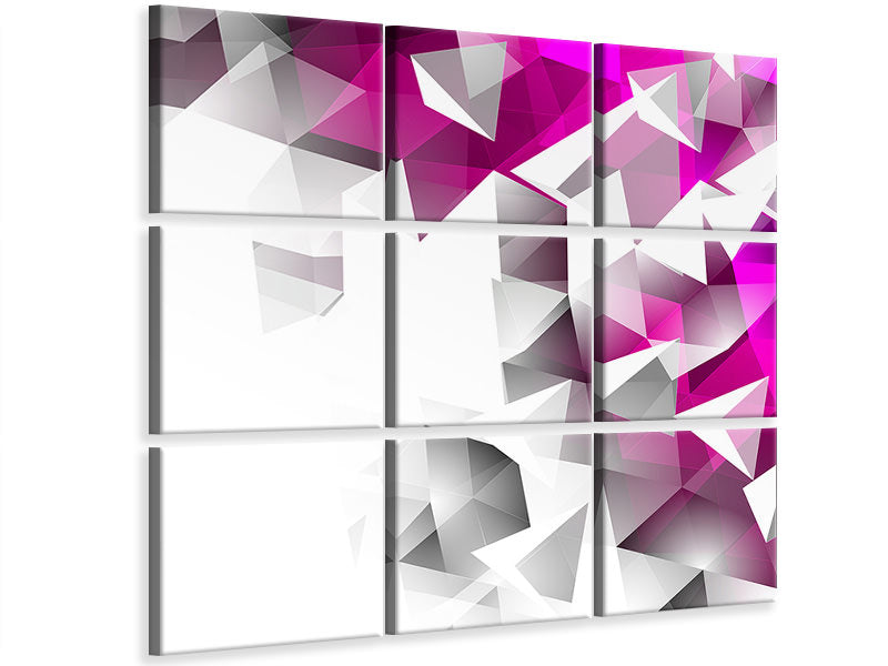 canvas-print-3d-crystals-pink