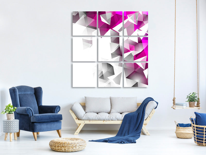 canvas-print-3d-crystals-pink