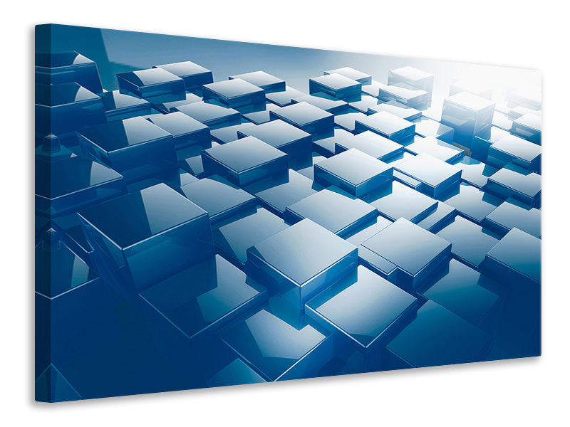 modern-4-piece-canvas-print-3d-cubes-ii