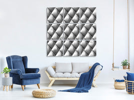 canvas-print-3d-lozenges-silver-grey