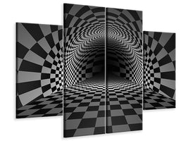 4-piece-canvas-print-abstract-chessboard