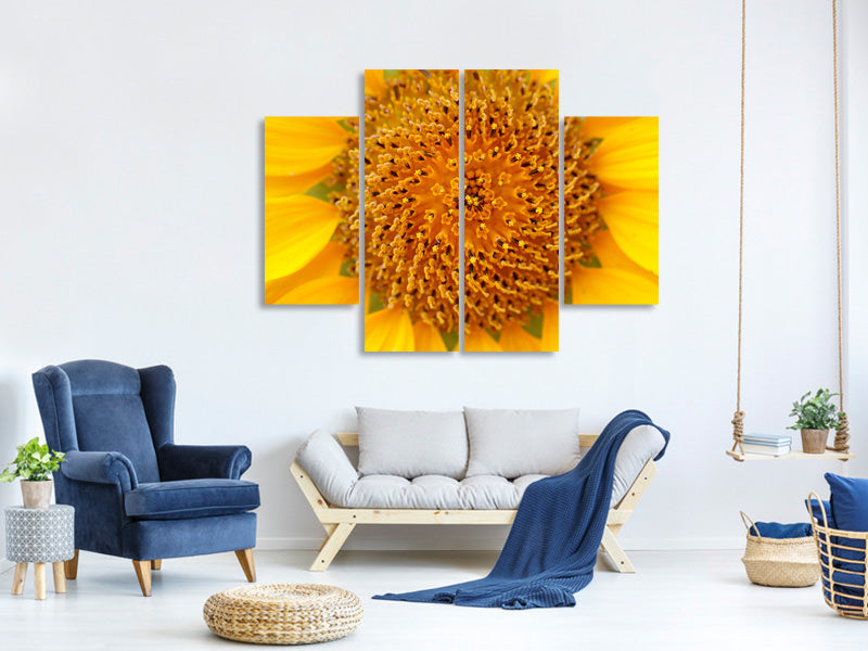 4-piece-canvas-print-beautiful-buds-of-the-sunflower