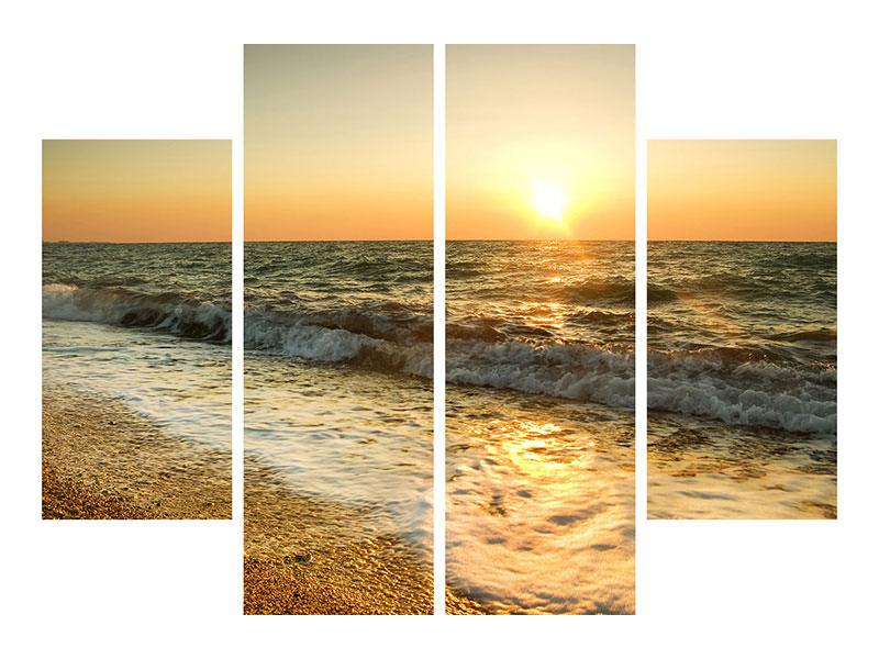 4-piece-canvas-print-sunset-at-sea