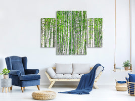 4-piece-canvas-print-the-birch-forest