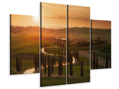 4-piece-canvas-print-tuscany-evening