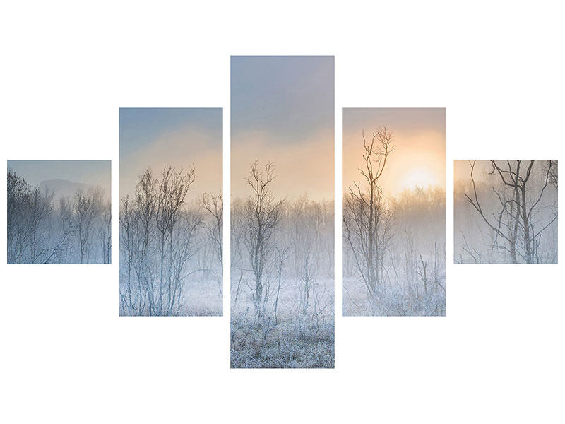 5-piece-canvas-print-a-touch-of-winter
