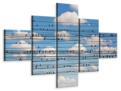 5-piece-canvas-print-cantus-arcticus-concerto-for-birds