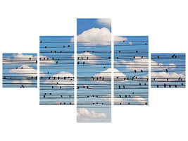 5-piece-canvas-print-cantus-arcticus-concerto-for-birds