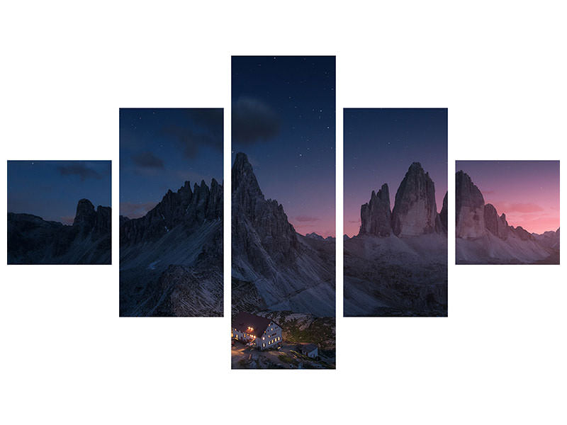 5-piece-canvas-print-drei-zinnen