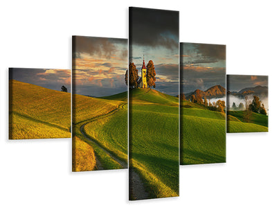 5-piece-canvas-print-evening-light-ii