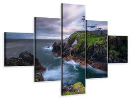 5-piece-canvas-print-fanad-head-lighthouse