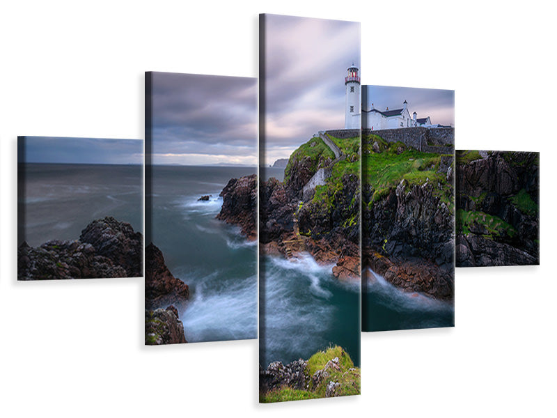 5-piece-canvas-print-fanad-head-lighthouse