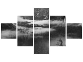 5-piece-canvas-print-fog-floating-in-yosemite-valley
