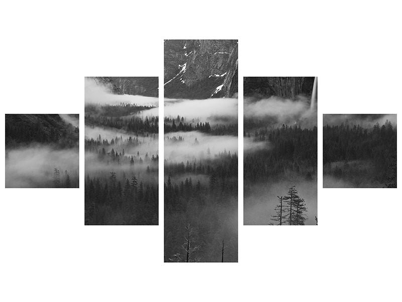 5-piece-canvas-print-fog-floating-in-yosemite-valley