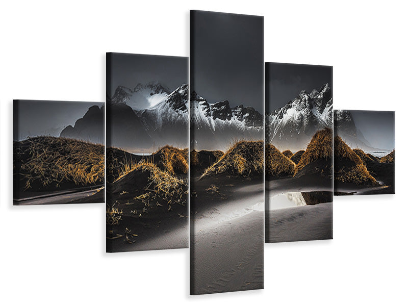 5-piece-canvas-print-stokksnes-iceland