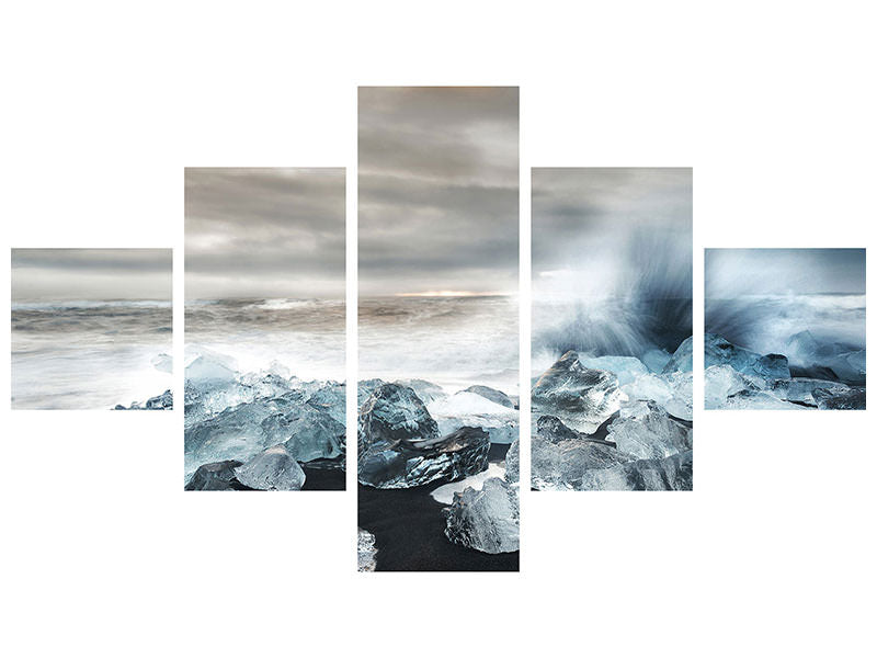 5-piece-canvas-print-water-and-ice