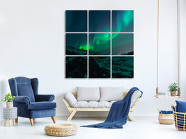 9-piece-canvas-print-fascination-northern-lights