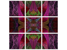 9-piece-canvas-print-fraktally-pattern