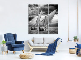 9-piece-canvas-print-sailboats-and-light