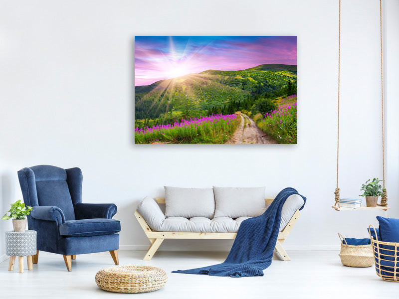 5-piece-canvas-print-a-summer-landscape-at-sunrise