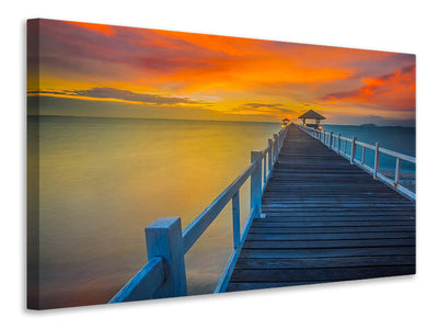 4-piece-canvas-print-a-wooden-bridge-in-the-far-east