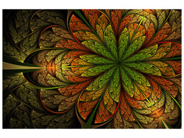 4-piece-canvas-print-abstract-floral-pattern