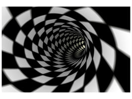 4-piece-canvas-print-abstract-tunnel-black-white