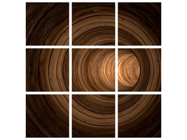4-piece-canvas-print-abstract-tunnel