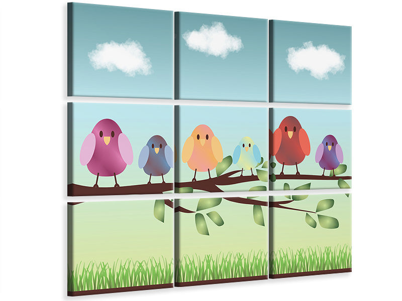 4-piece-canvas-print-all-birds-are-already-there