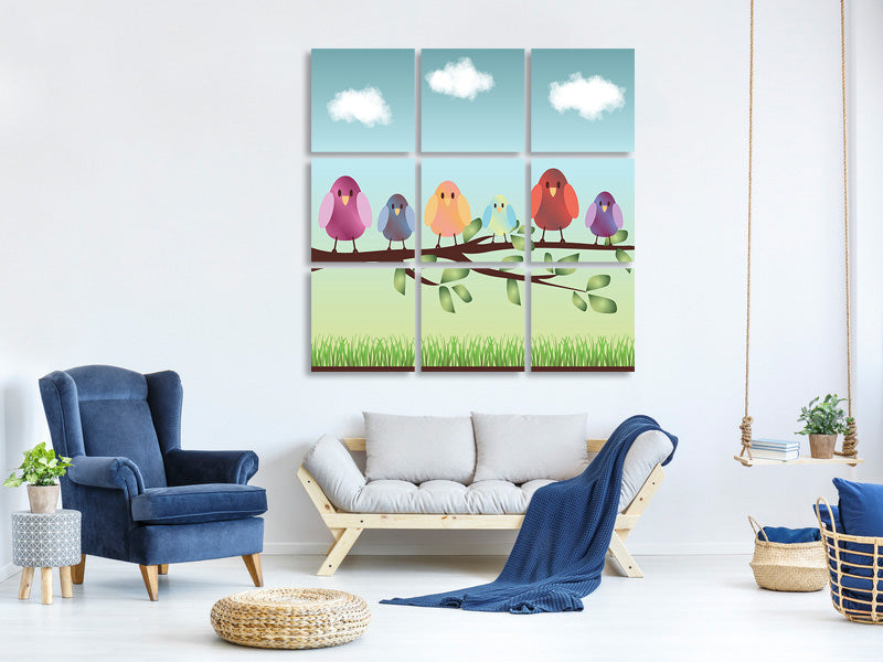 4-piece-canvas-print-all-birds-are-already-there