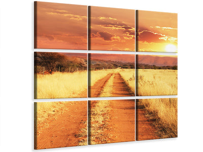 4-piece-canvas-print-dusk-in-kenya