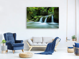 4-piece-canvas-print-falling-water-in-the-wood