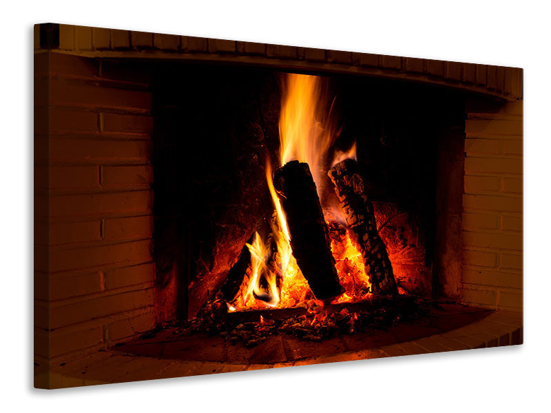 panoramic-3-piece-canvas-print-fire-in-the-chimney
