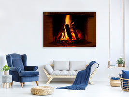 modern-4-piece-canvas-print-fire-in-the-chimney