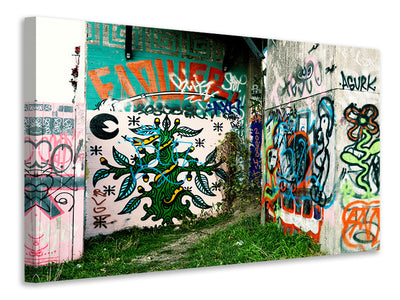4-piece-canvas-print-graffiti-in-the-backyard