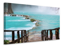 4-piece-canvas-print-house-at-waterfall