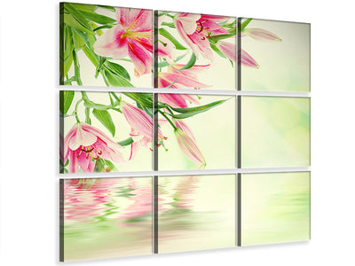 4-piece-canvas-print-lilies-on-water