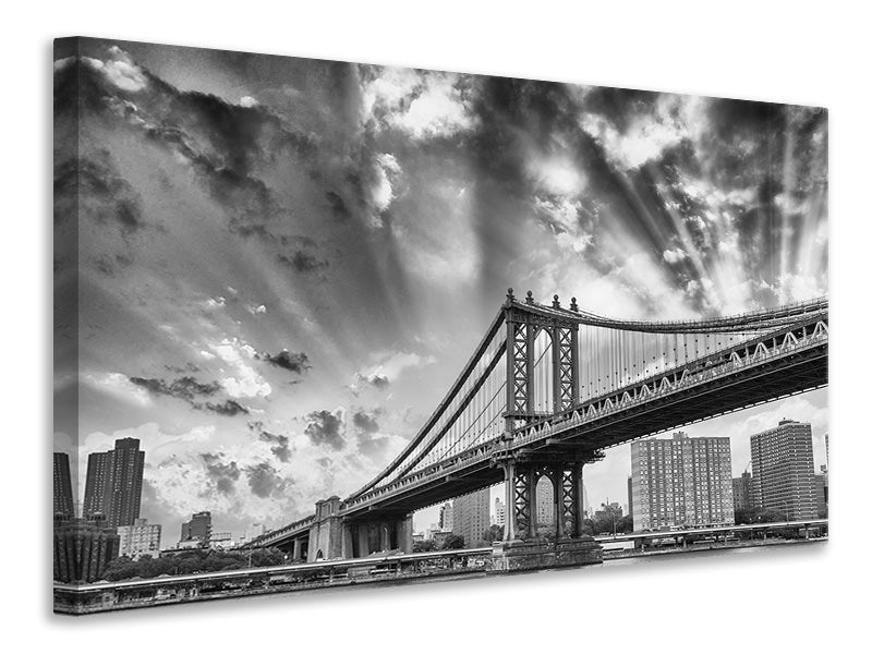 modern-4-piece-canvas-print-manhattan-bridge