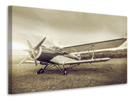 5-piece-canvas-print-nostalgic-aircraft-in-retro-style