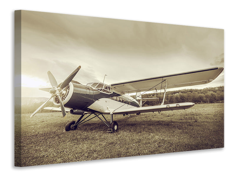 modern-3-piece-canvas-print-nostalgic-aircraft-in-retro-style