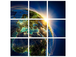 4-piece-canvas-print-our-planet-earth