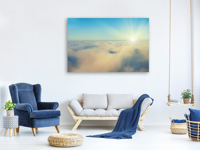 panoramic-3-piece-canvas-print-photo-wallaper-dawn-above-the-clouds