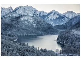 modern-4-piece-canvas-print-photo-wallaper-mountains-in-monochrome