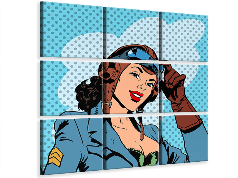 4-piece-canvas-print-pop-art-pilot
