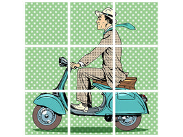 4-piece-canvas-print-pop-art-vespa-driver