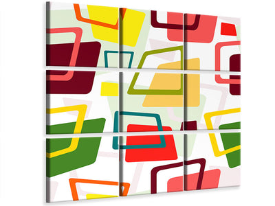 canvas-print-rectangles-in-retro-style